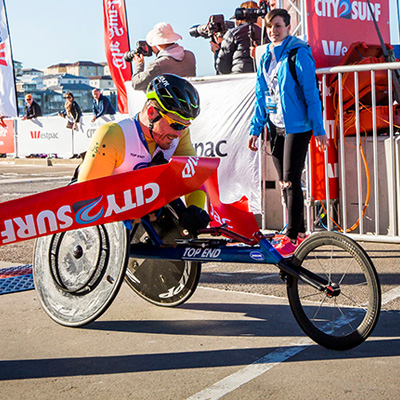 Kurt Fearnley fastest male wheelchair athlete