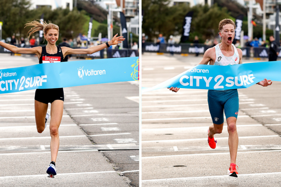 Isaac Heyne and Bronte Oates Claim 55th Anniversary Voltaren City2Surf Titles