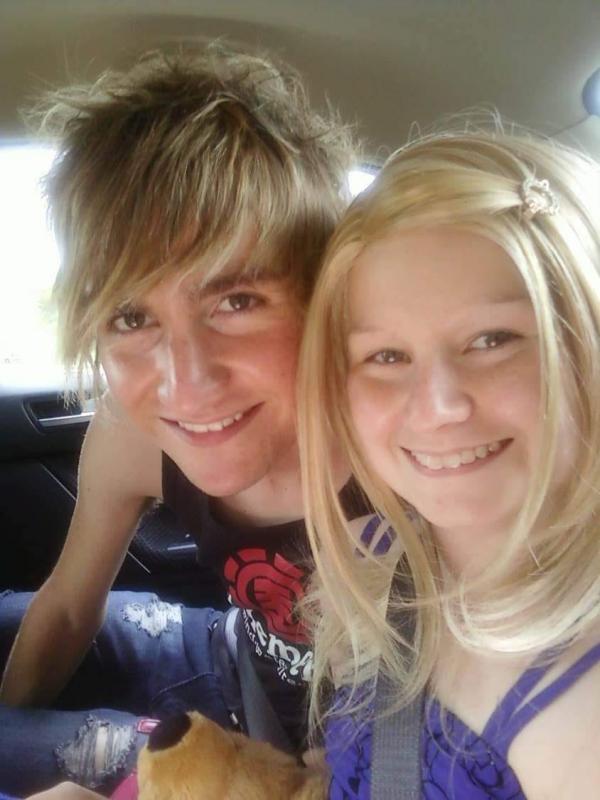 Jarrett Anthoney and his sister Dainere before she passed away in 2013