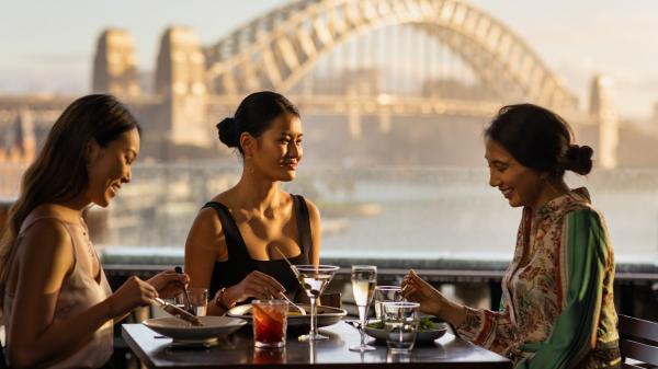 Sydney Half content Tourism dining harbour views cafe sydney